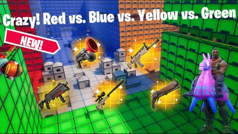 CRAZY! Red vs. Blue vs. Yellow vs. Green