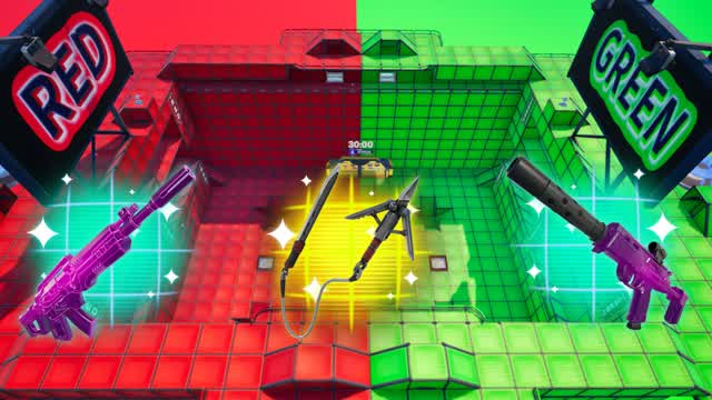 AMAZING BUILD PVP RED VS GREEN 🔴🟢