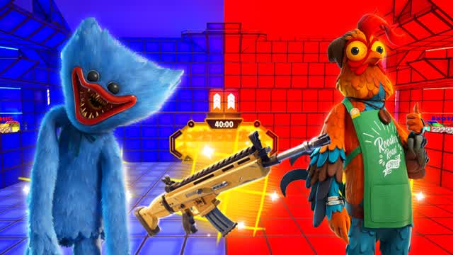 CRAZY RED VS HUGGY BLUE 🔴🔵