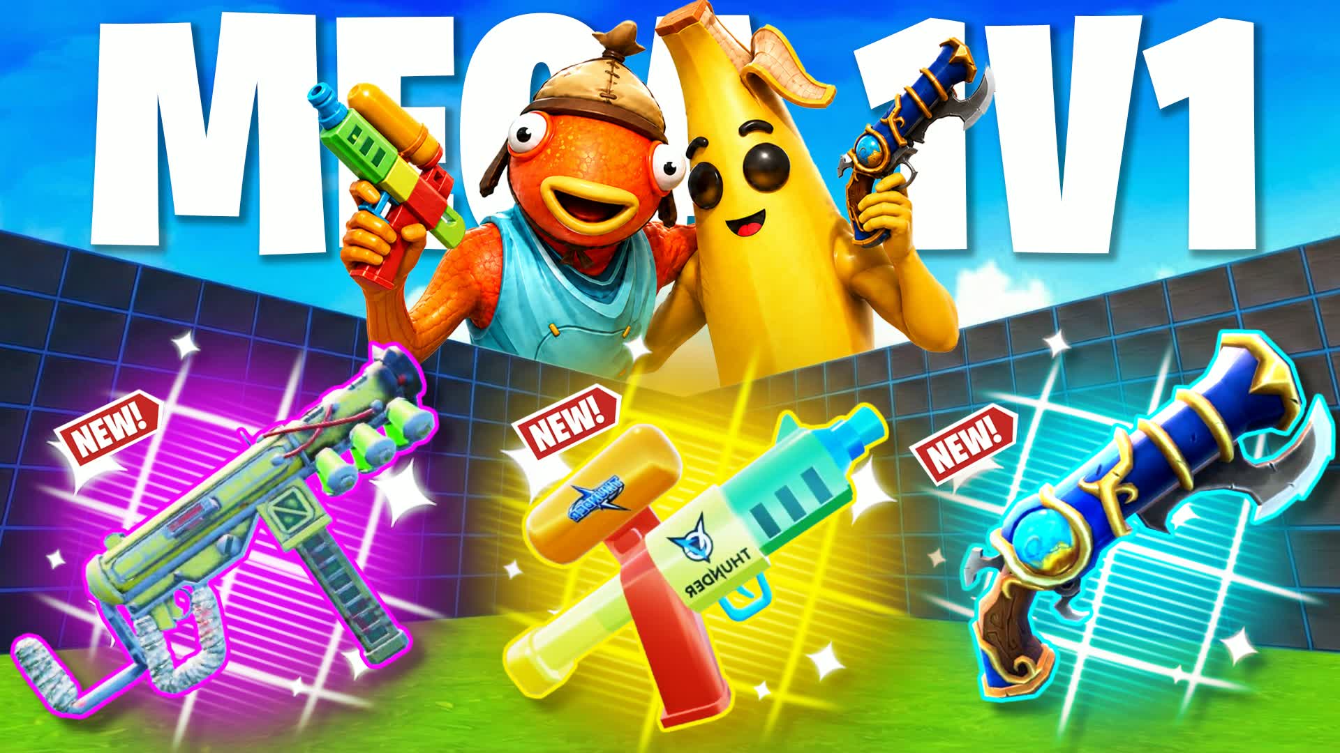 Mega 1V1 FFA - All Guns + Rides