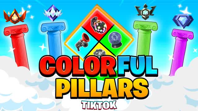 SUPER COLORFUL TIKTOK PILLARS