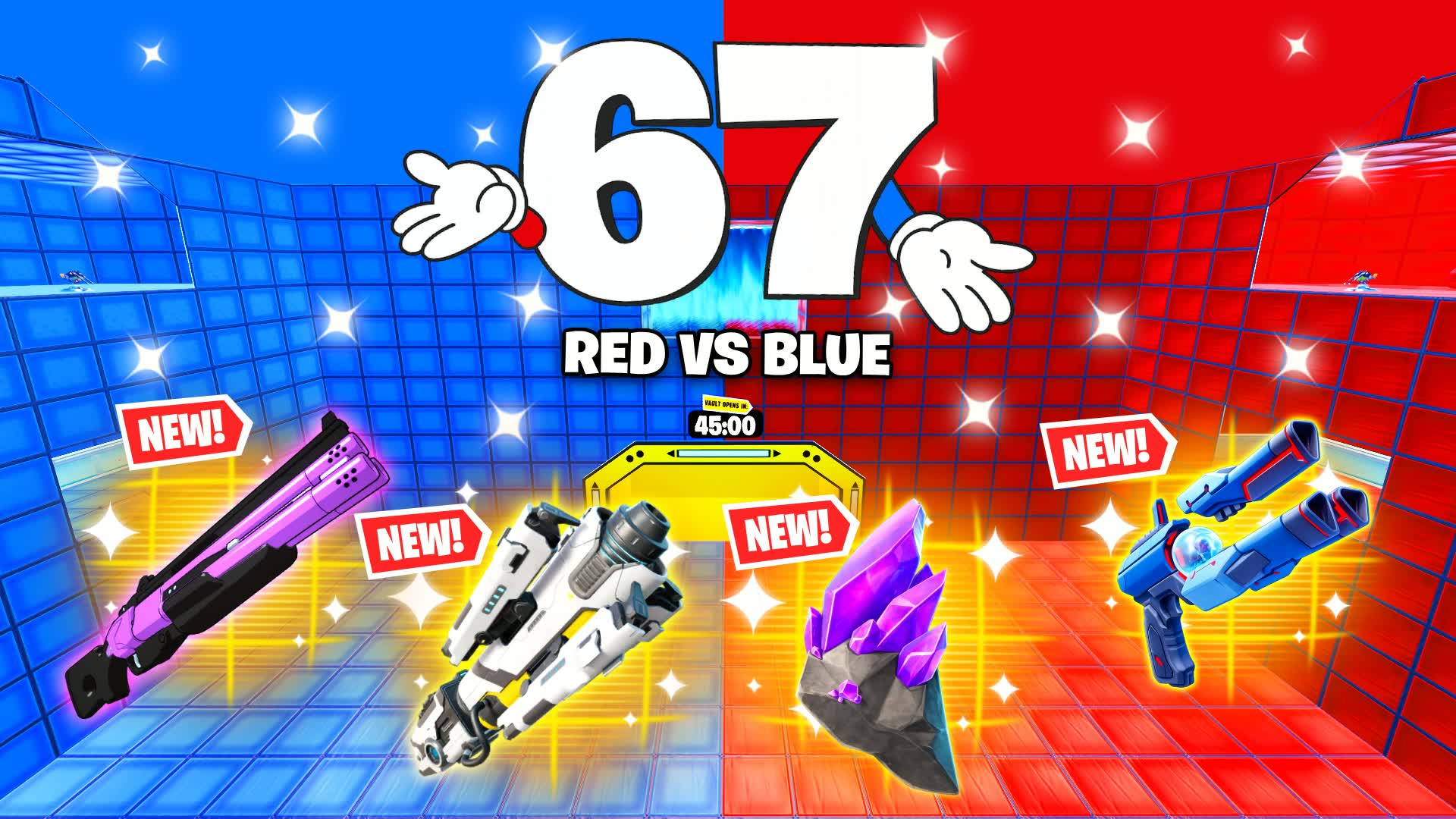 67 RED VS BLUE 🔴🔵 NEW COMBAT [GOATED]