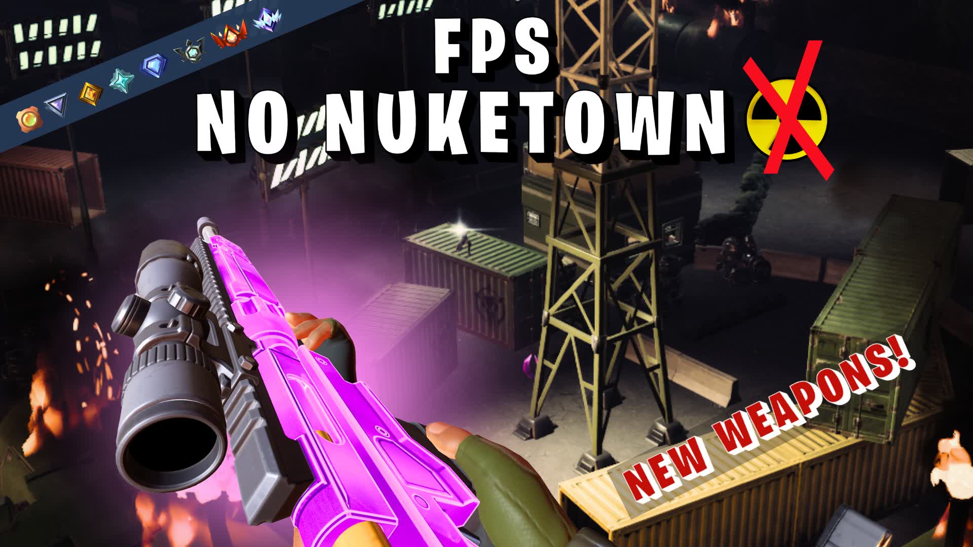 ⭐️ FPS GUN GAME 🎯ONE SHOT🔫 9642-2484-2055 by epicgod - Fortnite