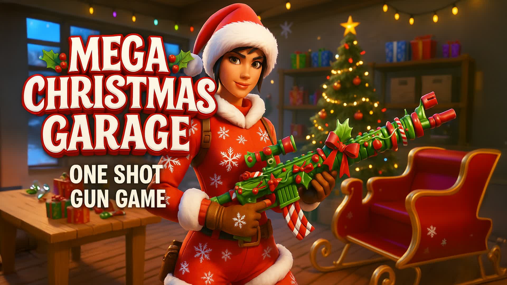 CHRISTMAS GARAGE ONE SHOT GUN GAME 🎄