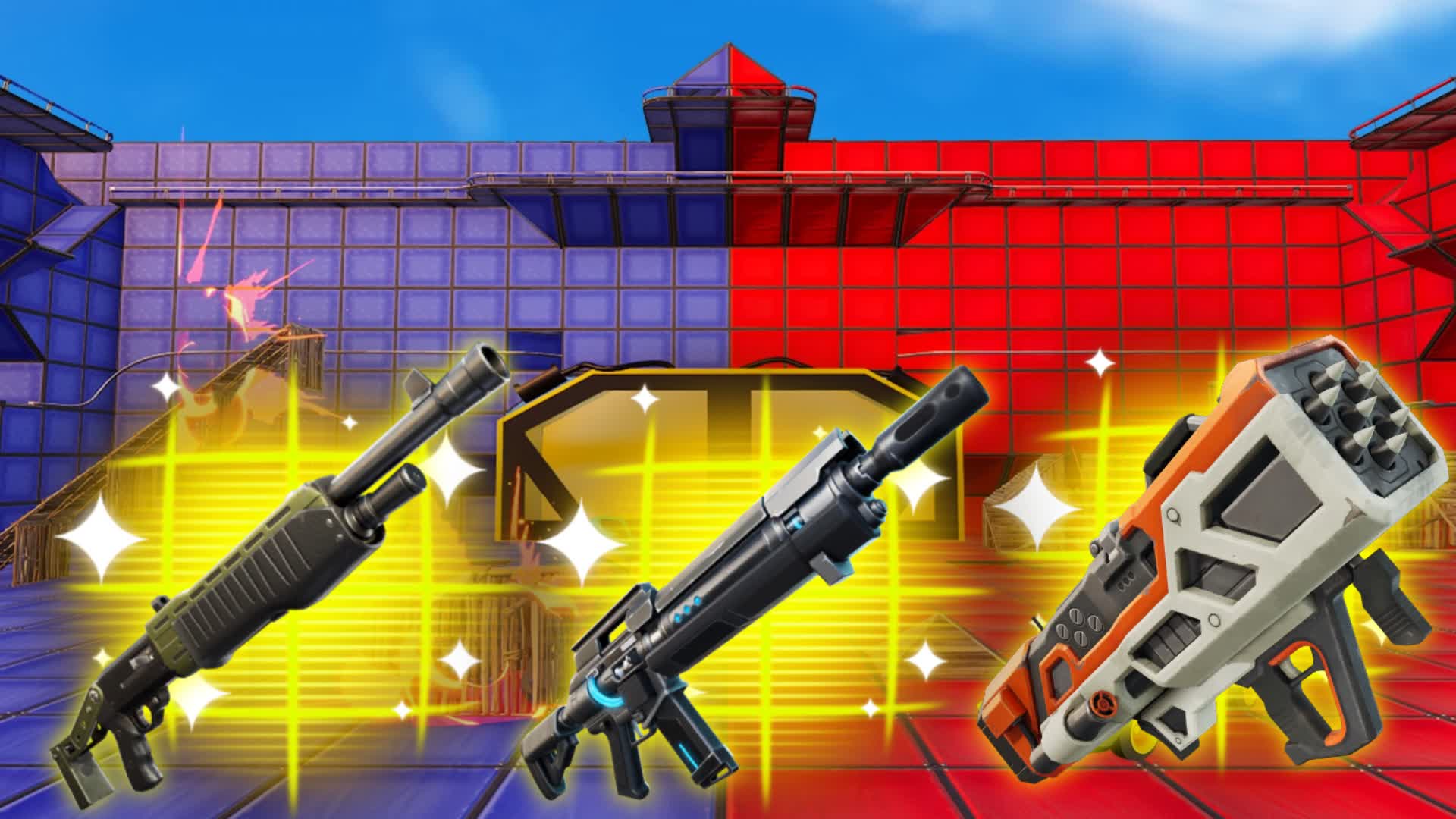 SUPER ⭐ RED VS BLUE 🔵🔴 - ALL WEAPONS