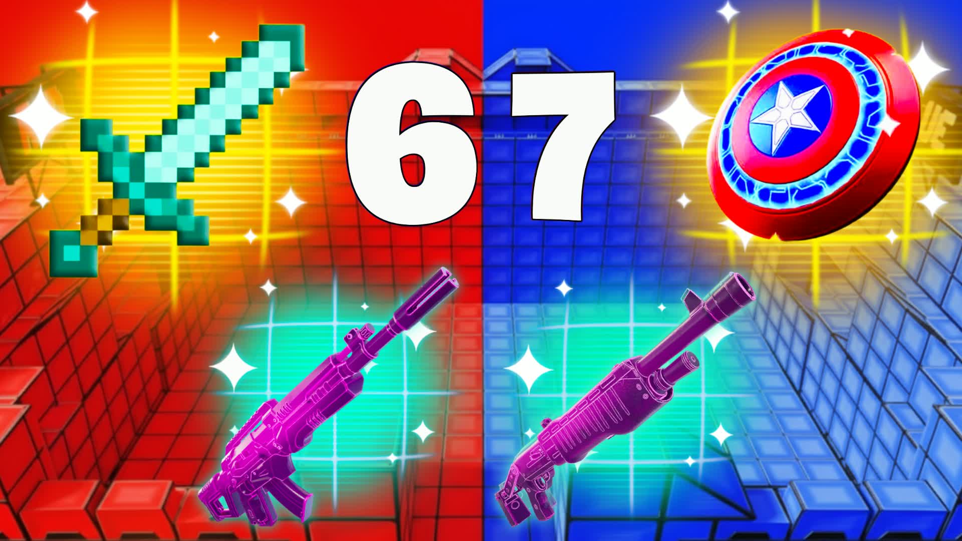 レッド VS ブルー 🔴🔵 全ての武器 🔫