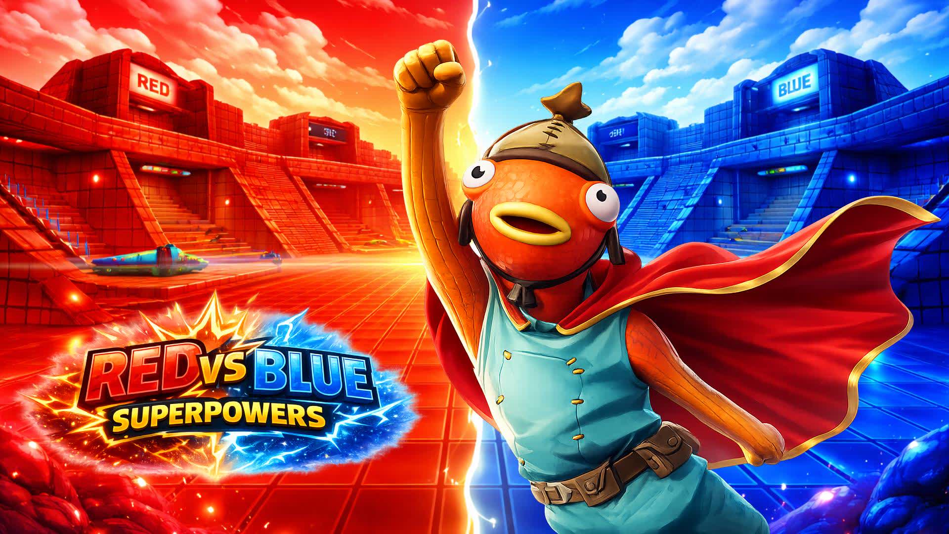 RED VS BLUE SUPERPOWERS 🔴🔵💪