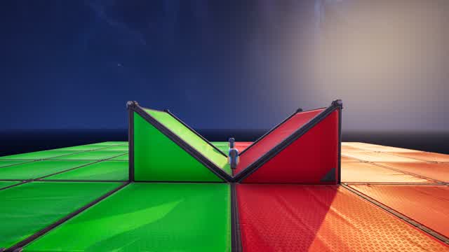 ULTRA RED VS GREEN 1V1 BUILD FIGHT 🔴🟢