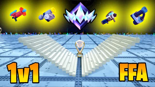 BLOCKY 1V1 RANKED BUILD FIGHTS FFA 🧱