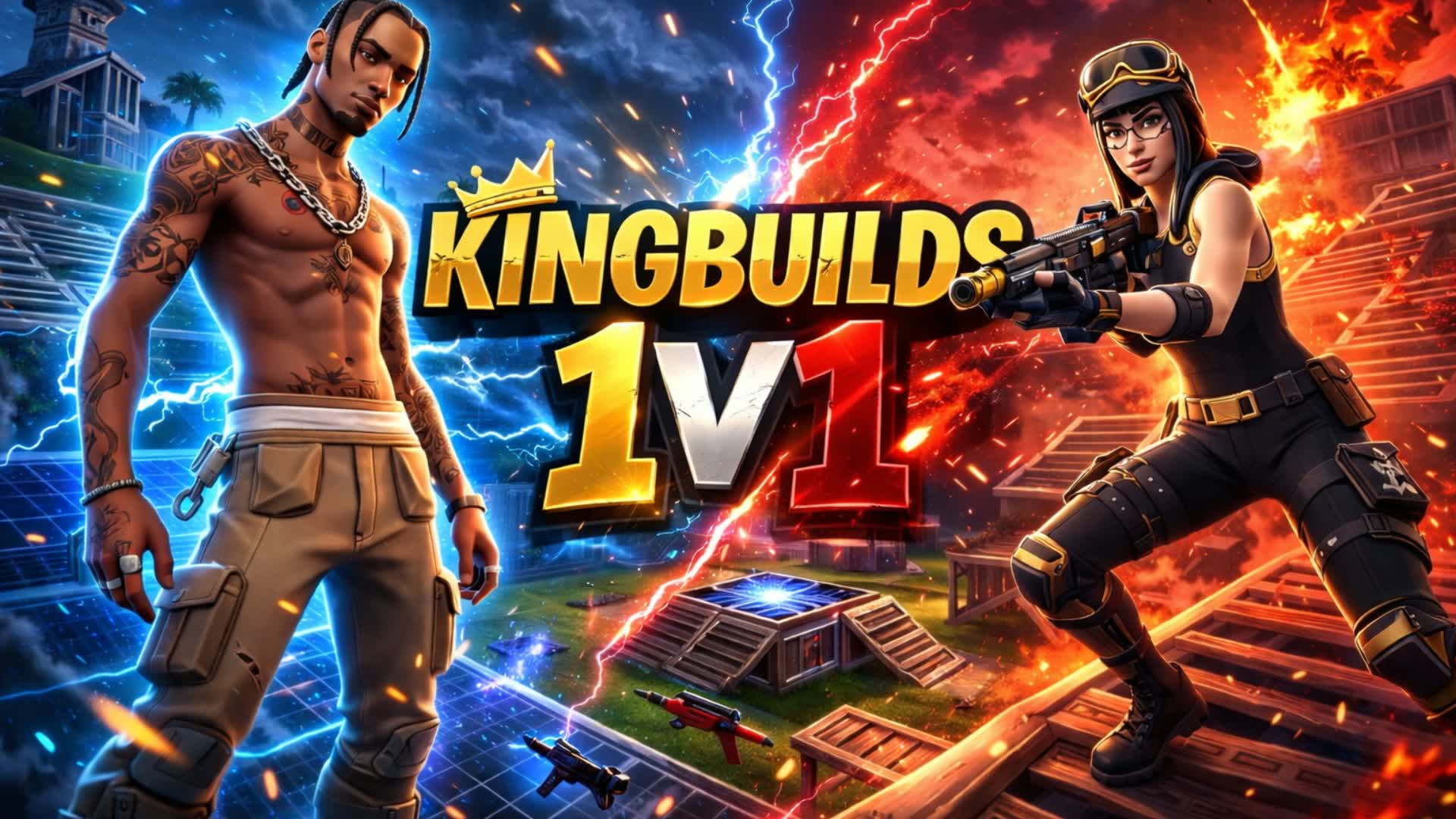 KINGBUILDS 1v1 (ポンプ200個)