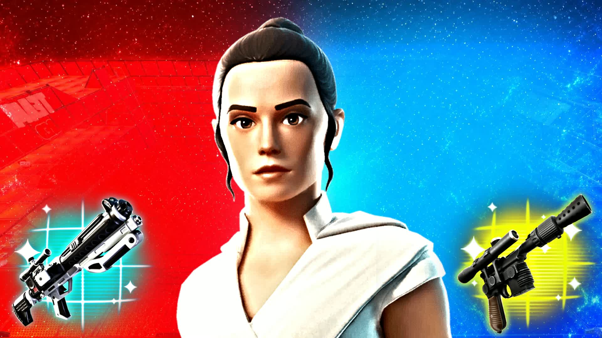 REY STAR WARS RED VS BLUE🔴🔵