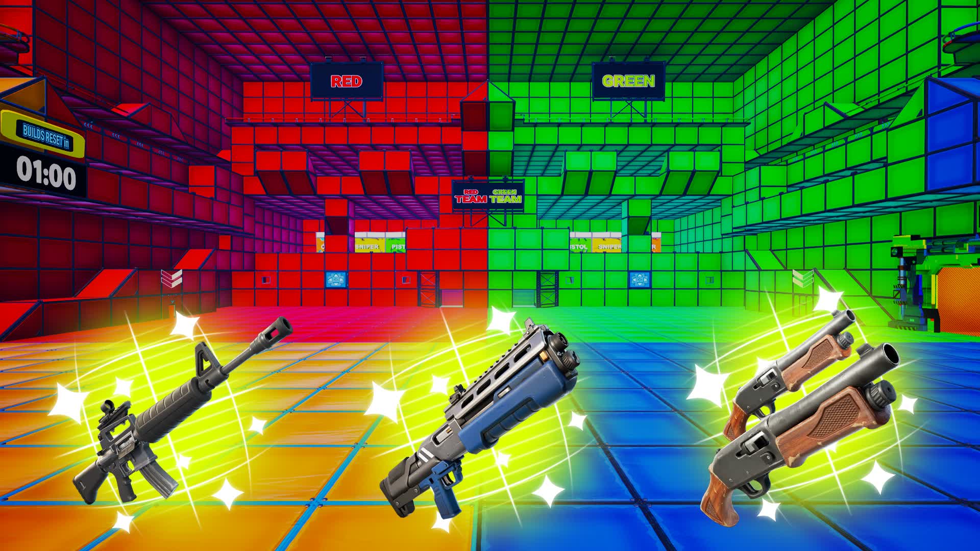 4 Colors RED vs BLUE vs YELLOW vs GREEN