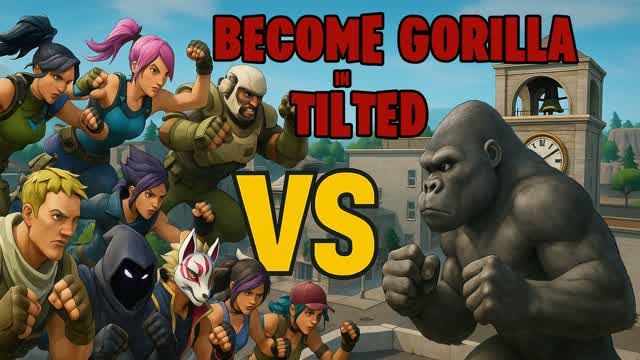 Capture 1 – Gorilla vs 100 Men in Tilted Towers