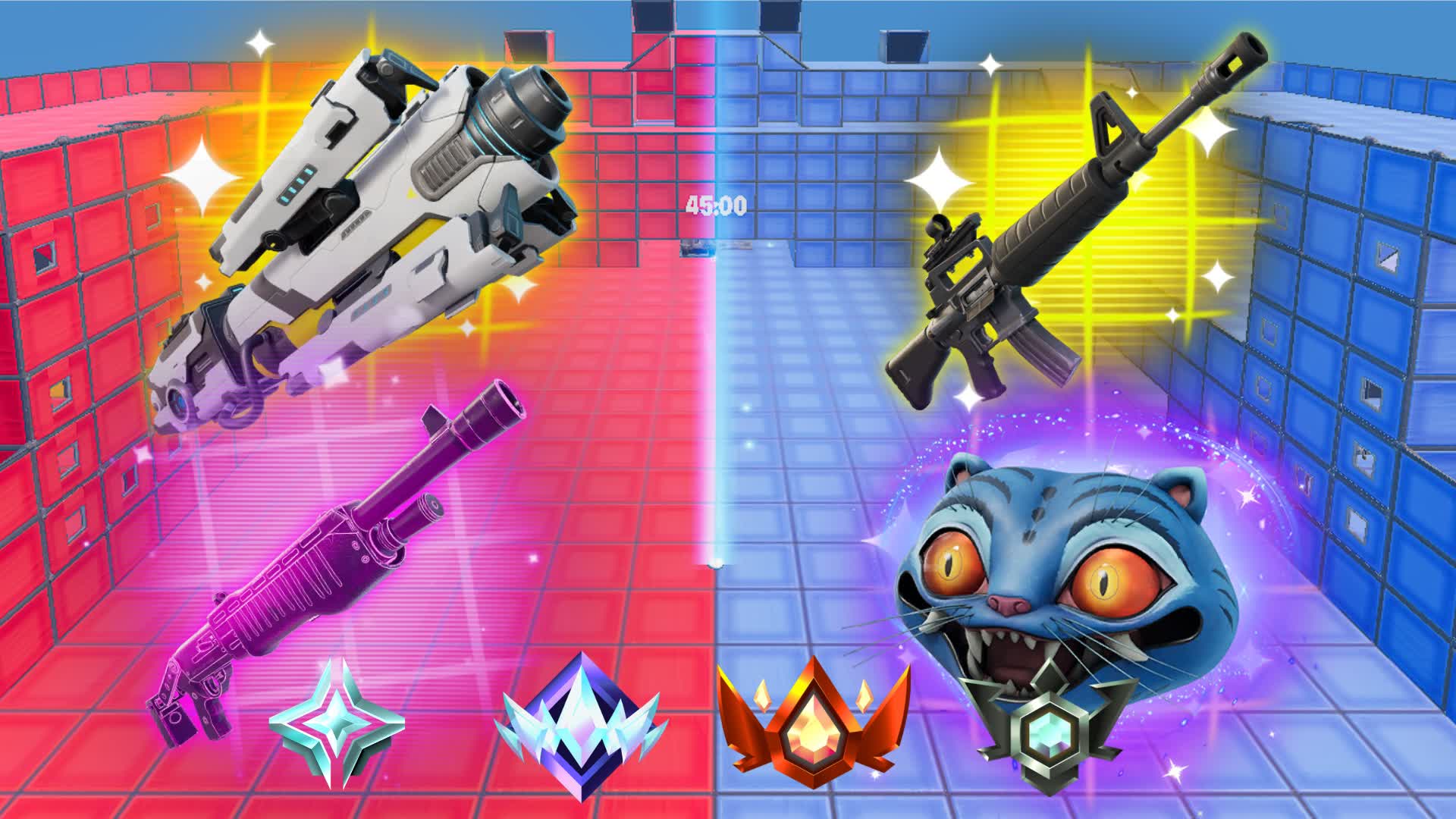 SUPER RED VS SUPER BLUE ¡NEW MAP!