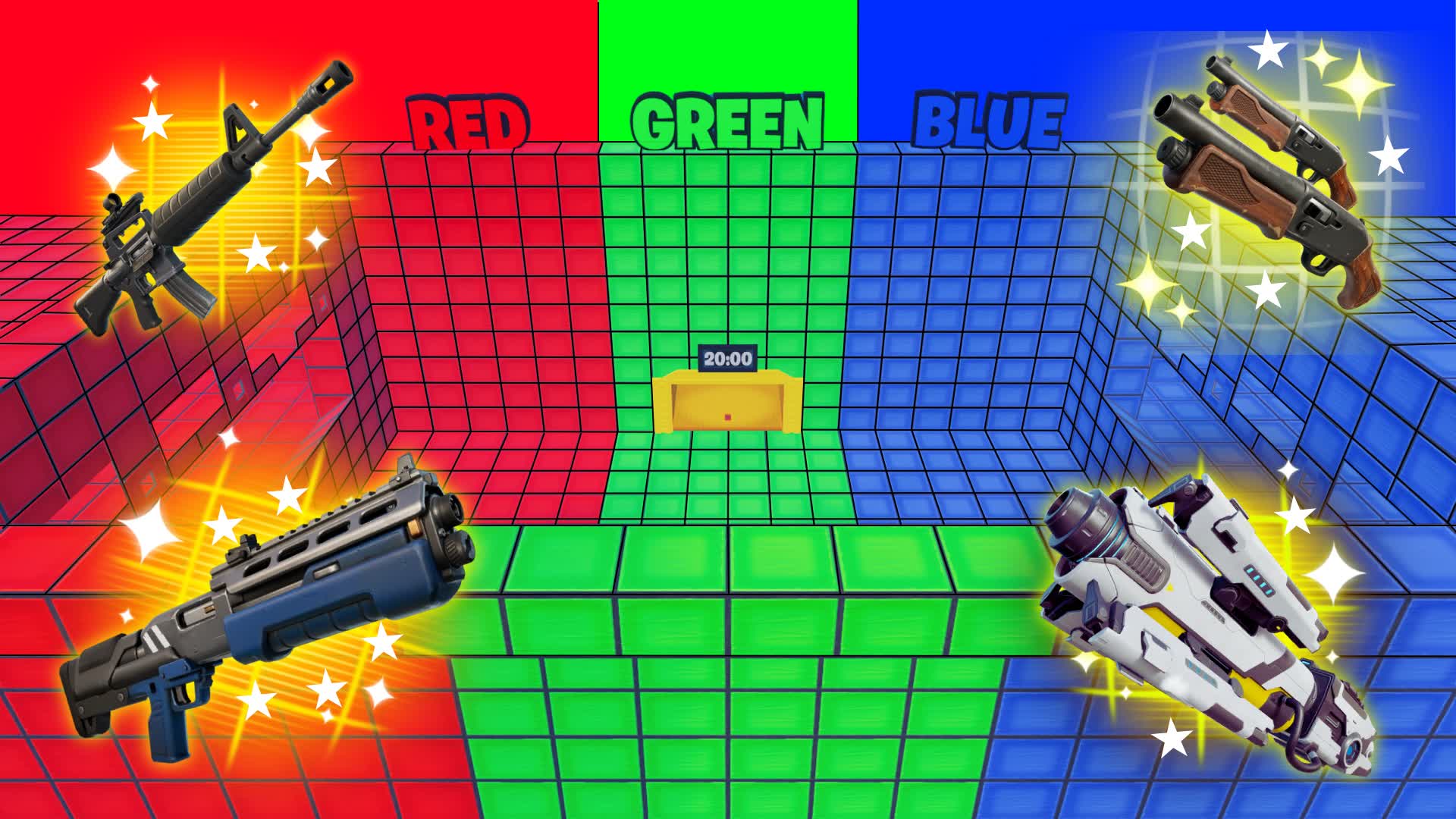 CRAZY RED VS BLUE VS GREEN