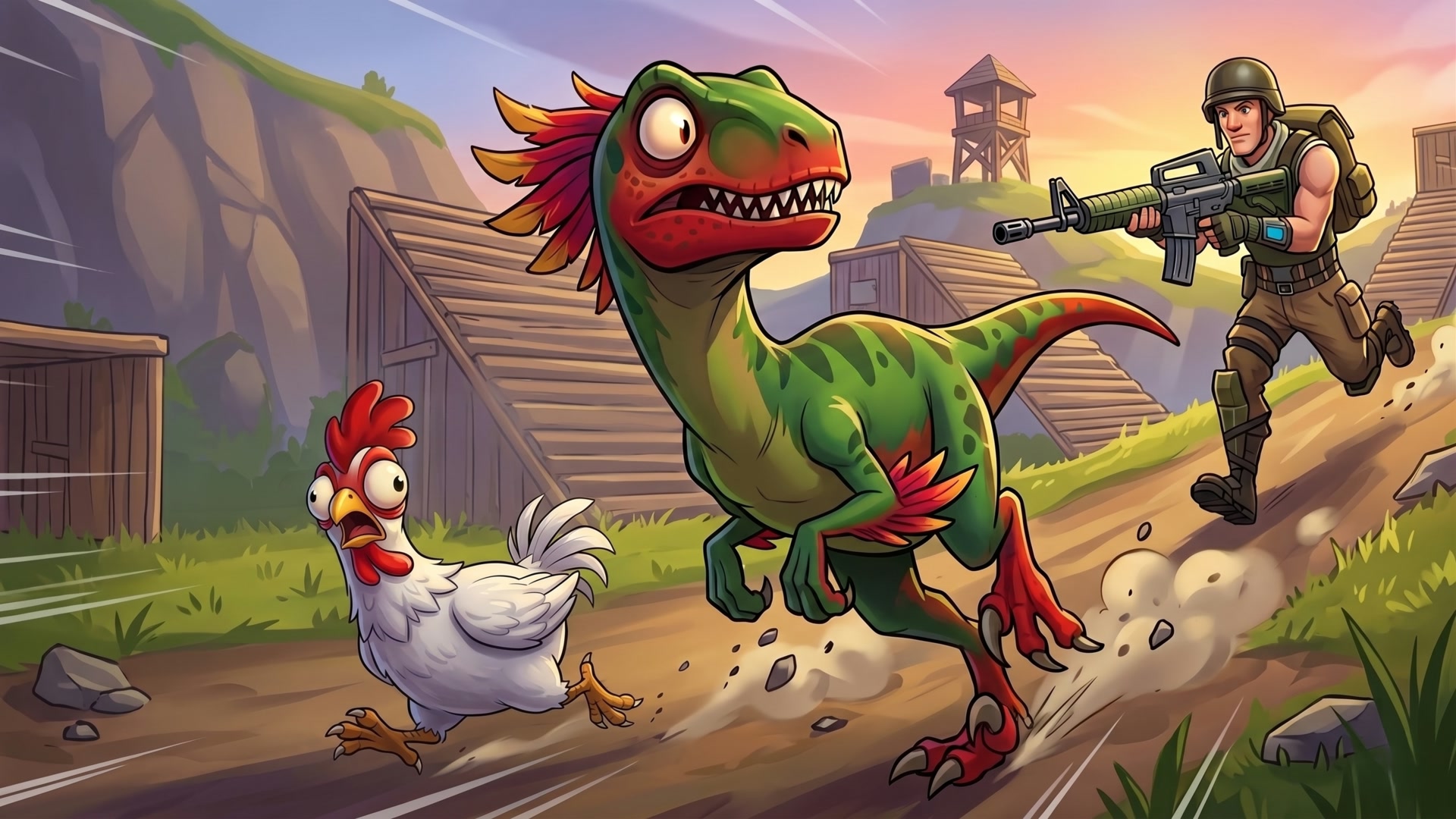 Toxic Raptor Eliminate the chickens and dinos 0166-4149-1095 by doisvalmir2 ...