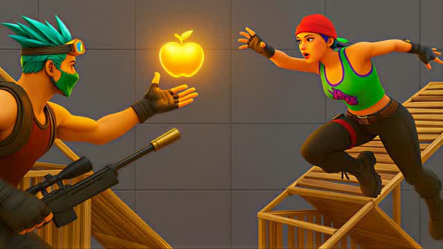 1V1 BUILD RACE TO GOLDEN APPLE