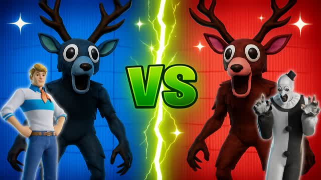 🦌 THE DEER MEGA RED VS BLUE 🔵🔴