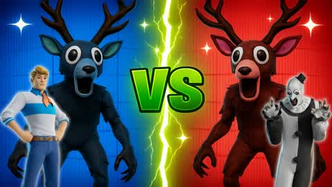 🦌 THE DEER MEGA RED VS BLUE 🔵🔴