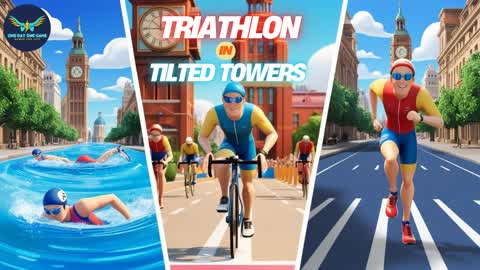 Tilted Triathlon: Swim, Ride, Run!