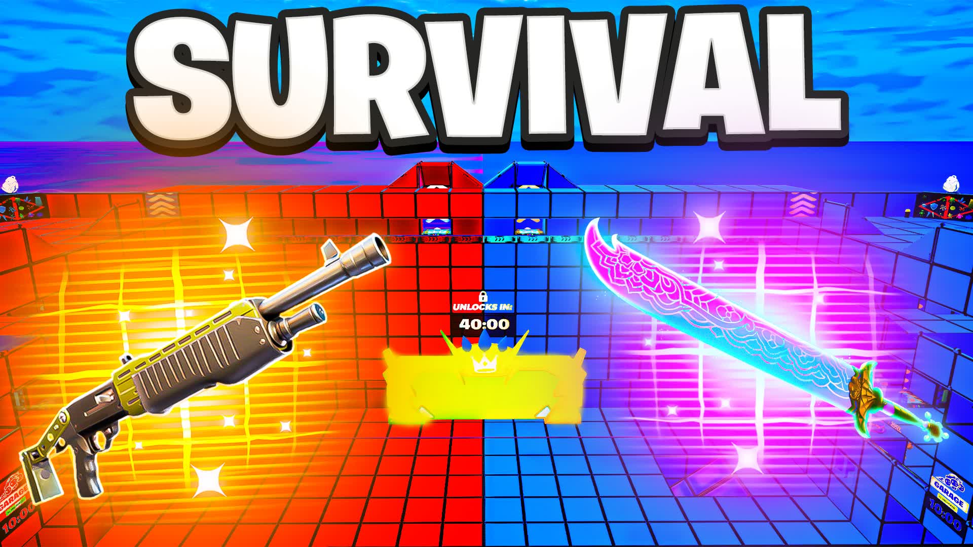 SURVIVAL RED VS BLUE