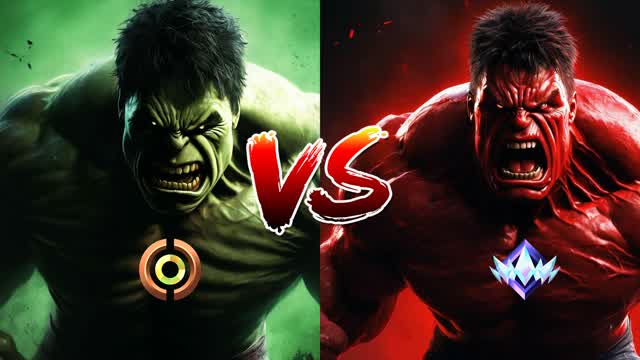 🔥RED HULK VS GREEN HULK🔥