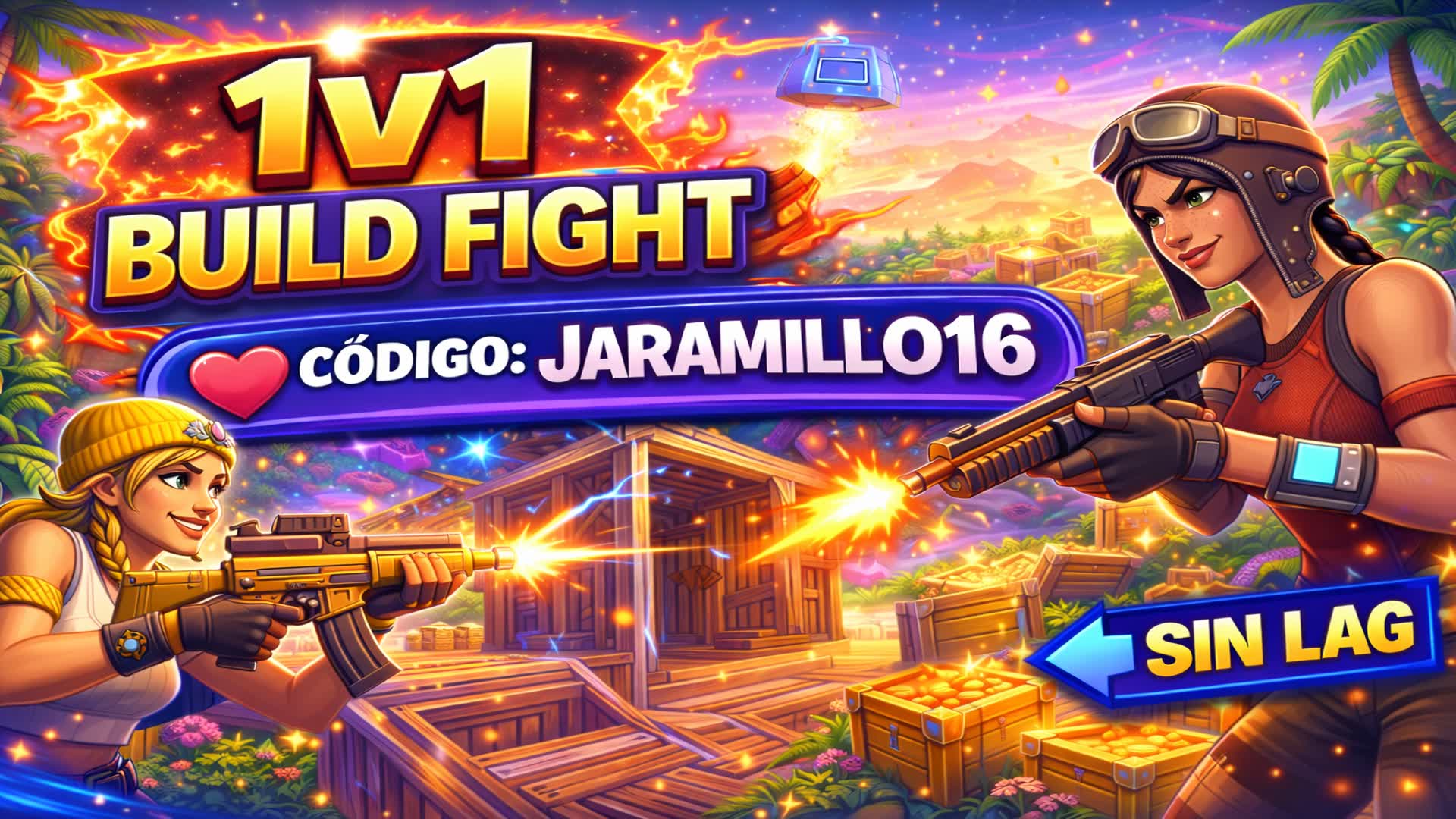 ⚔️ 1v1 BUILD FIGHT – JARAMILLO16