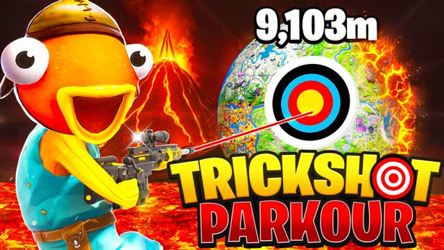 🔥VOLCANO TRICKSHOT PARKOUR🎯(75 LEVELS)