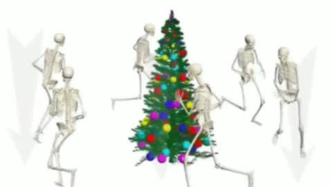 Christmas skeleton