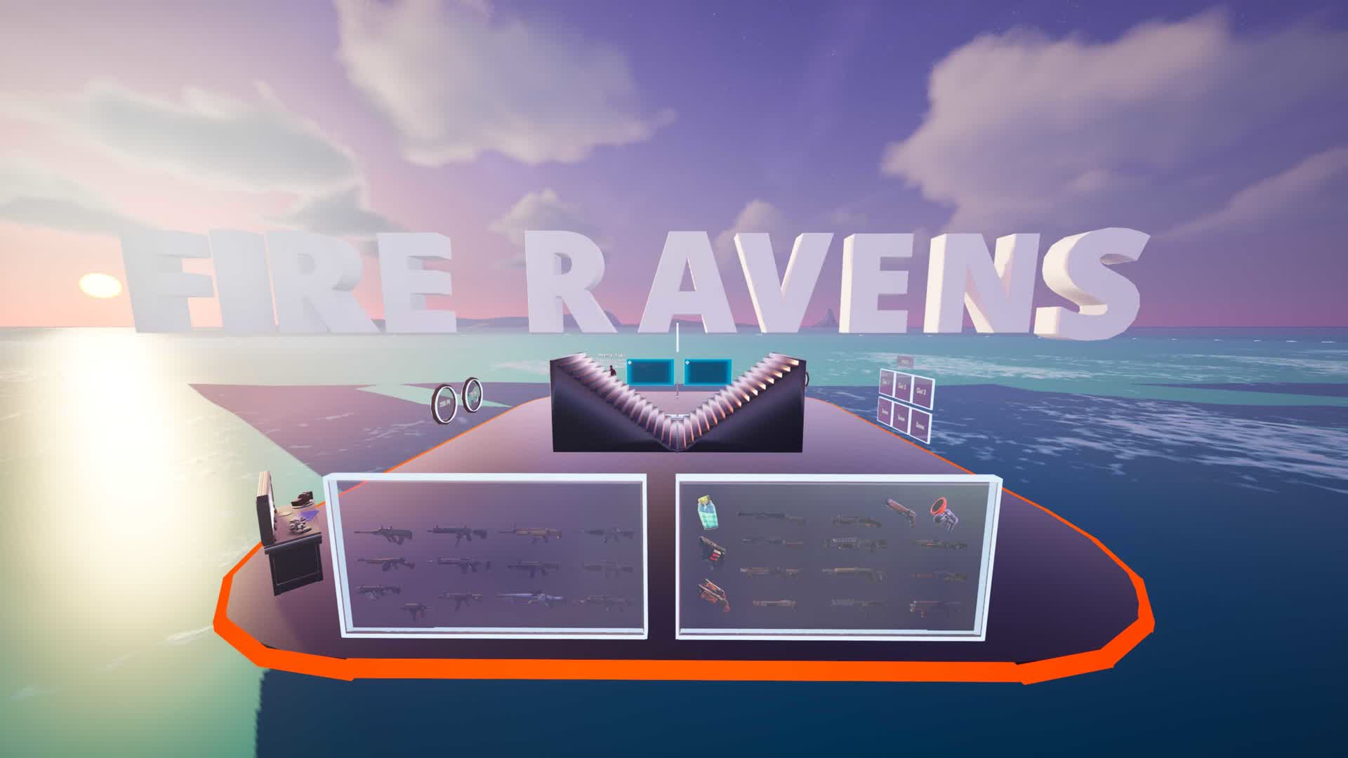 FIRE RAVENS 1V1 BUILD FIGHT