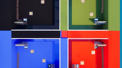 RED VS BLUE VS GREEN VS BLACK