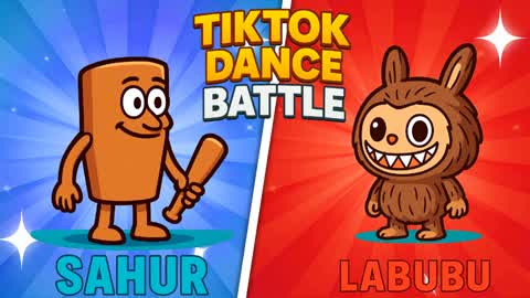 🎮 LABUBU RED vs SAHUR BLUE  🔴🔵 TIKTOK
