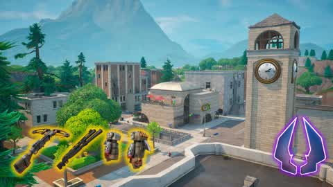 🔫 TILTED TOWERS GUN GAME ONE SHOT 🔫