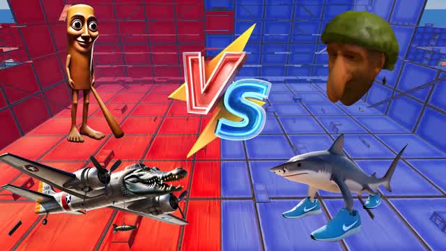 TUNG vs CROCODILO RED vs BLUE GIGANTESCO