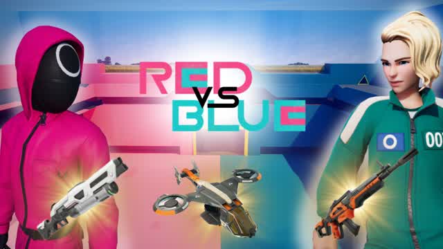 SQUID GAME RED VS BLUE 🔴🔵