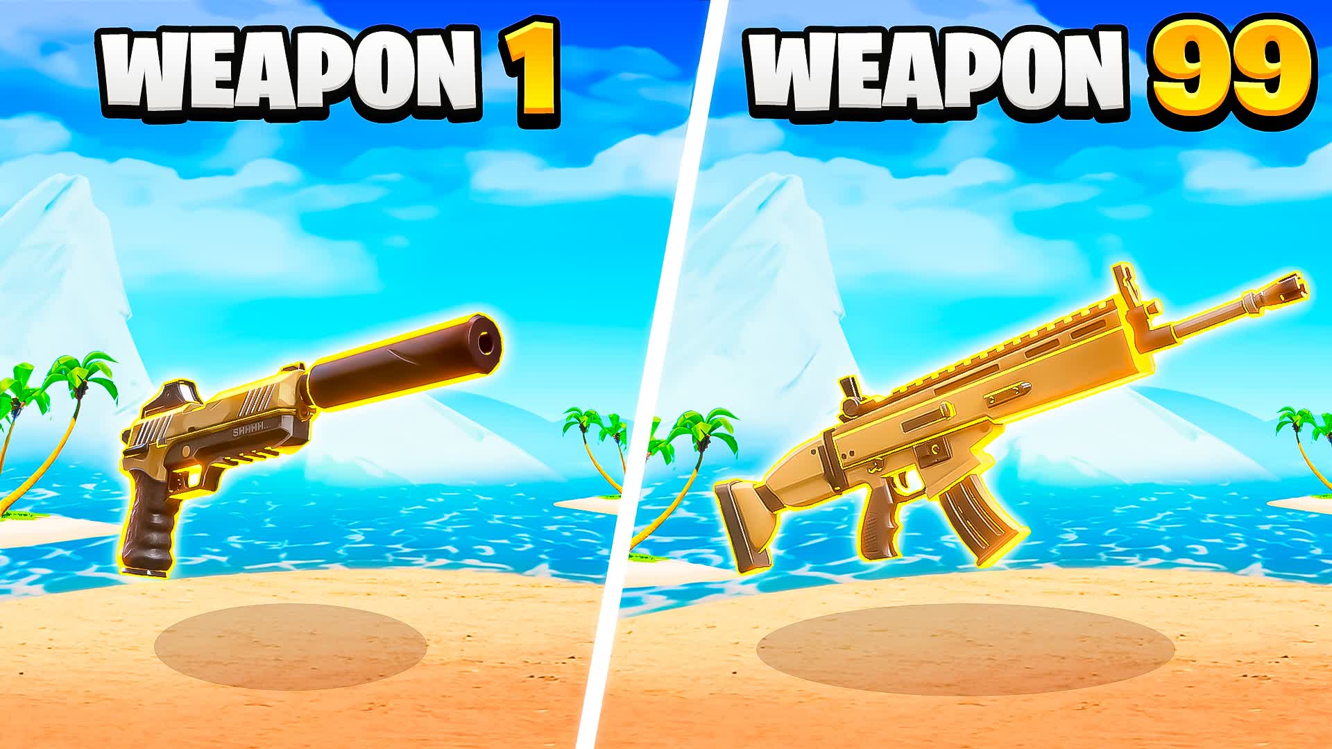 BEACH GOLD INFINITE GUN GAME 🏖️
