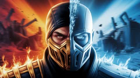 🦂🔴 SCORPION vs SUB-ZERO: REDvBLUE ❄️🔵