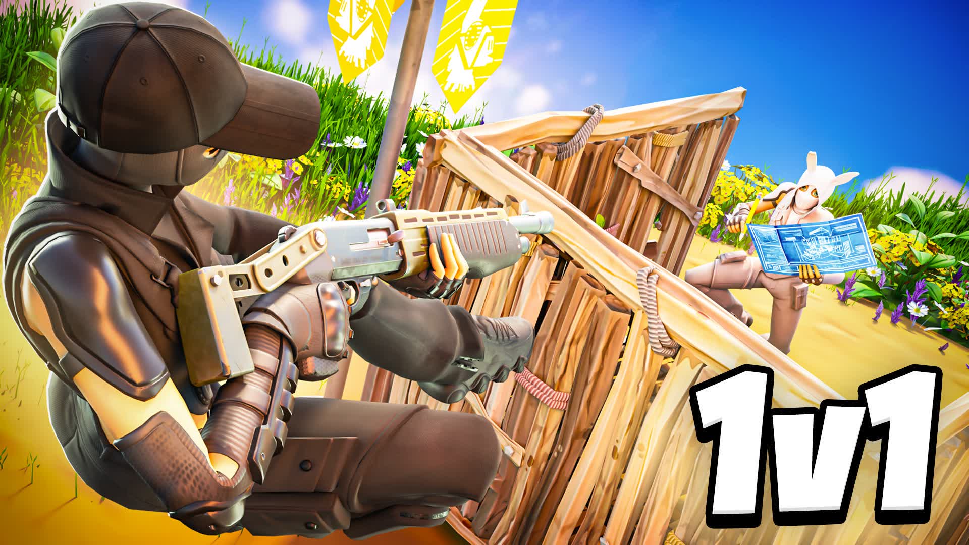 1v1 Free Build 🌴