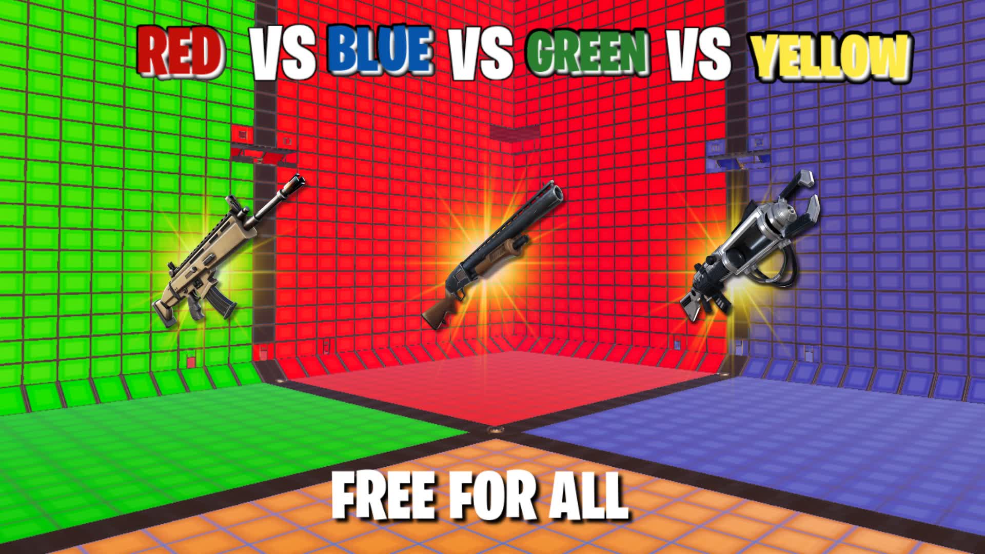 RED VS BLUE VS GREEN VS YELLOW
