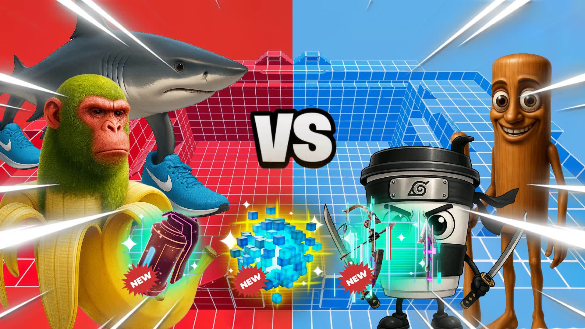 BRAINROT BATTLE RED VS BLUE 🔵🔴
