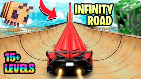 ♾️INFINITY MINECRAFT CAR PARKOUR♾️
