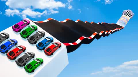 😲CARS MEGA RAMP 🚗
