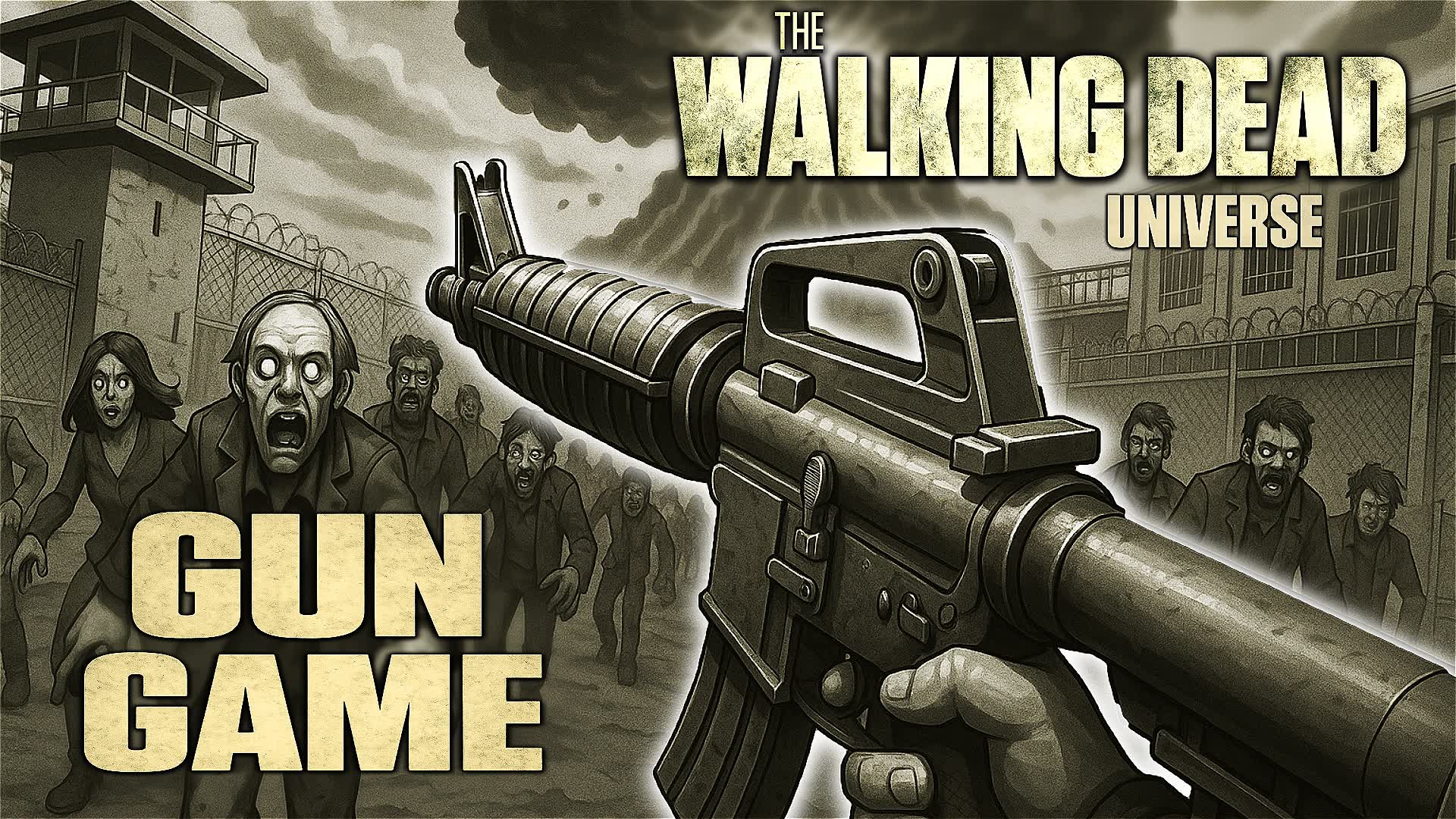 TWDU ZOMBIE GUN GAME 🧟 HORROR
