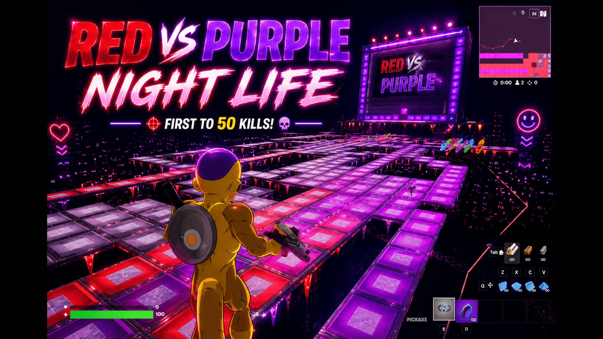 Red V Purple Night Life