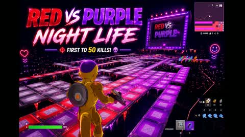Red V Purple Night Life