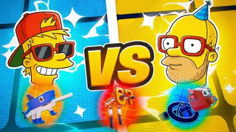 Simpsons red vs blue very fun