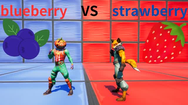 blueberry　VS　strawberry