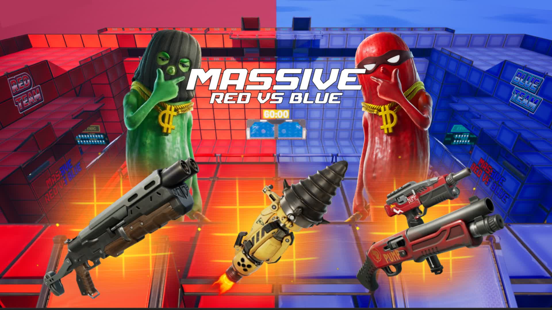 MASSIVE RED VS BLUE🔴🔵