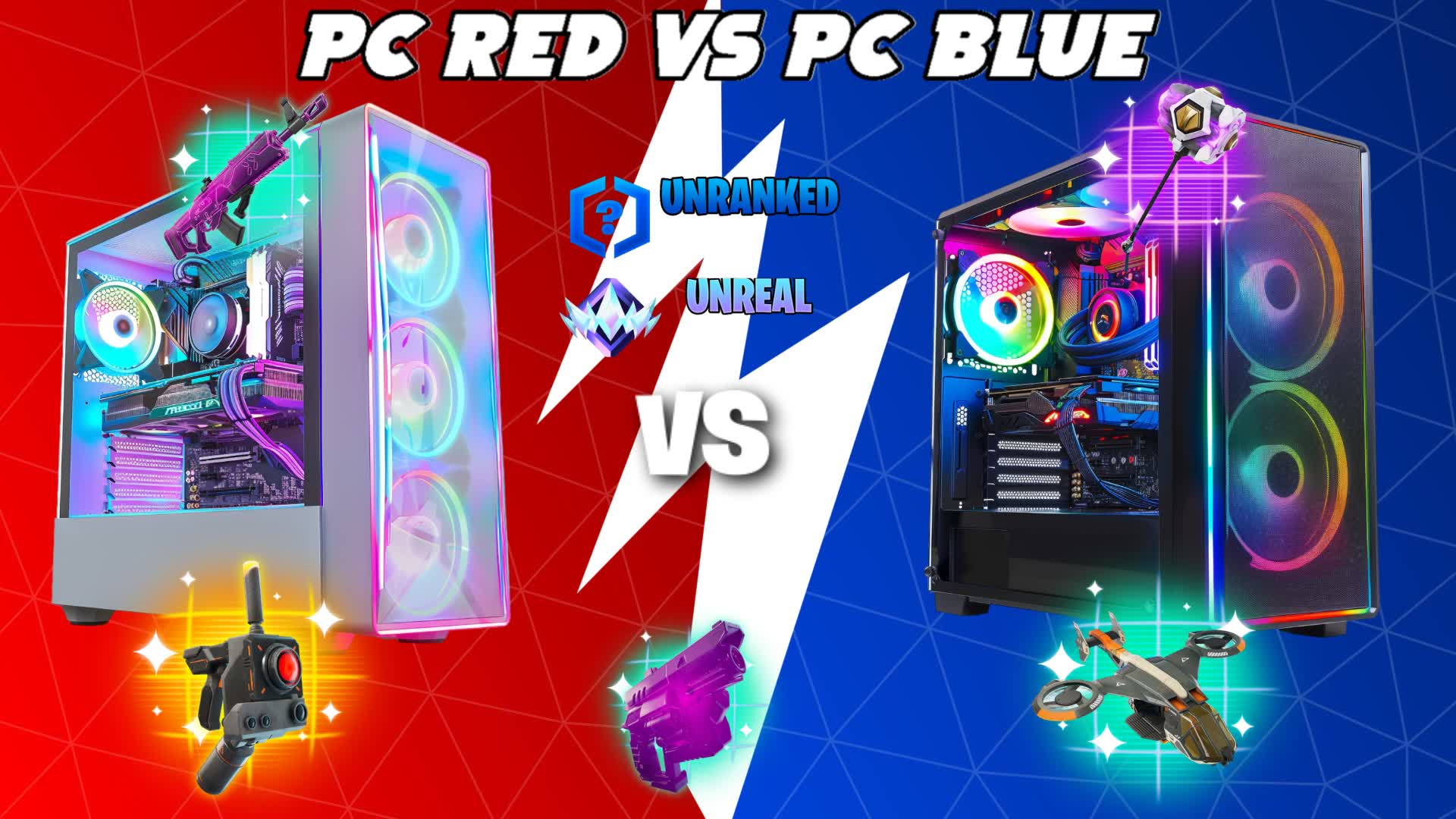 🔴🔵 PC RED VS PC BLUE 🔴🔵