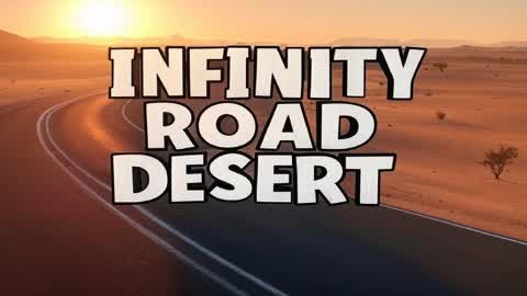 INFINITY ROAD DESERT! CAR DRIVING!